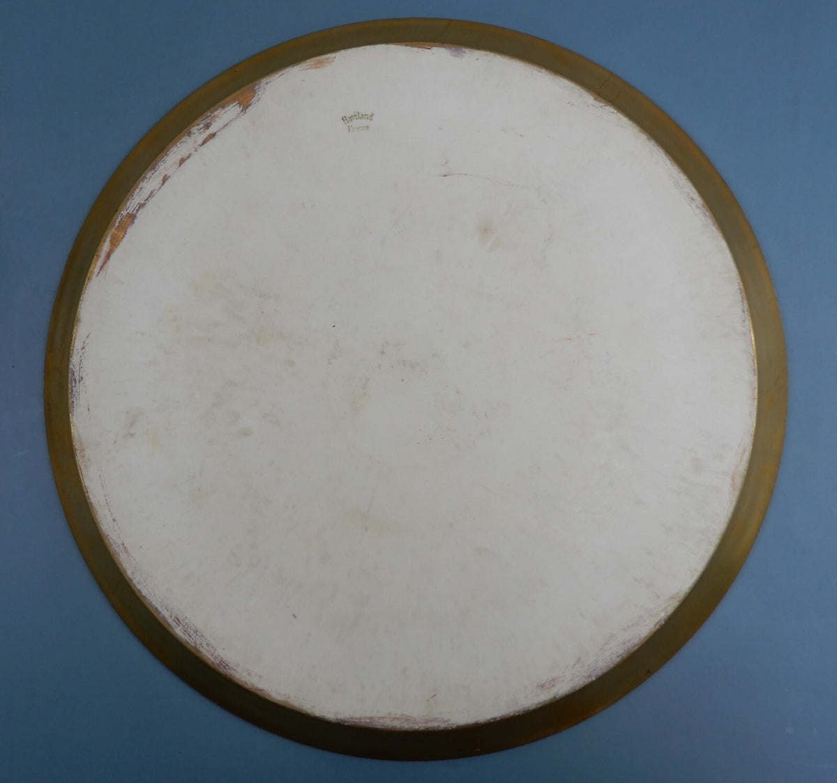 Antique Haviland France Gold Rim Cake Plate and 6 Dessert Plates