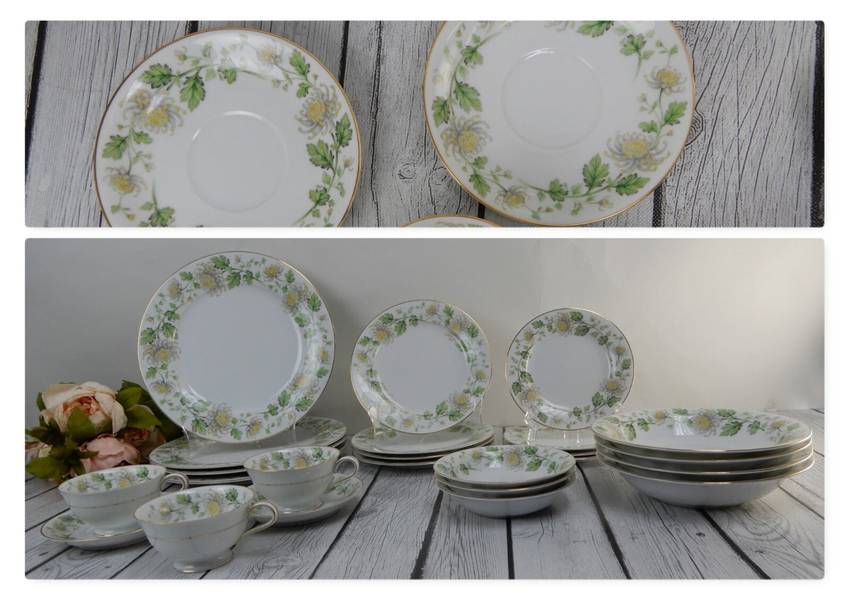 24 Piece Noritake Floral "Stanford 5220"