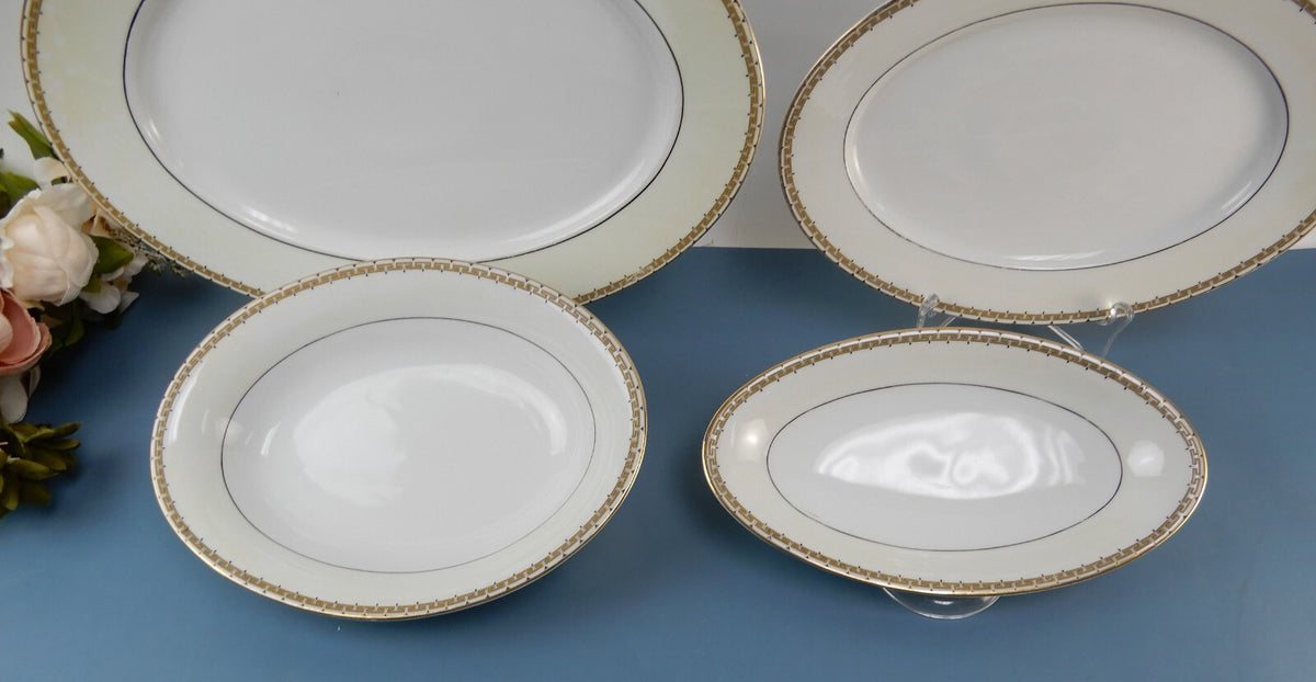 Set of 4 Hutschenreuther LHS Favorite Bavaria Serving Pieces