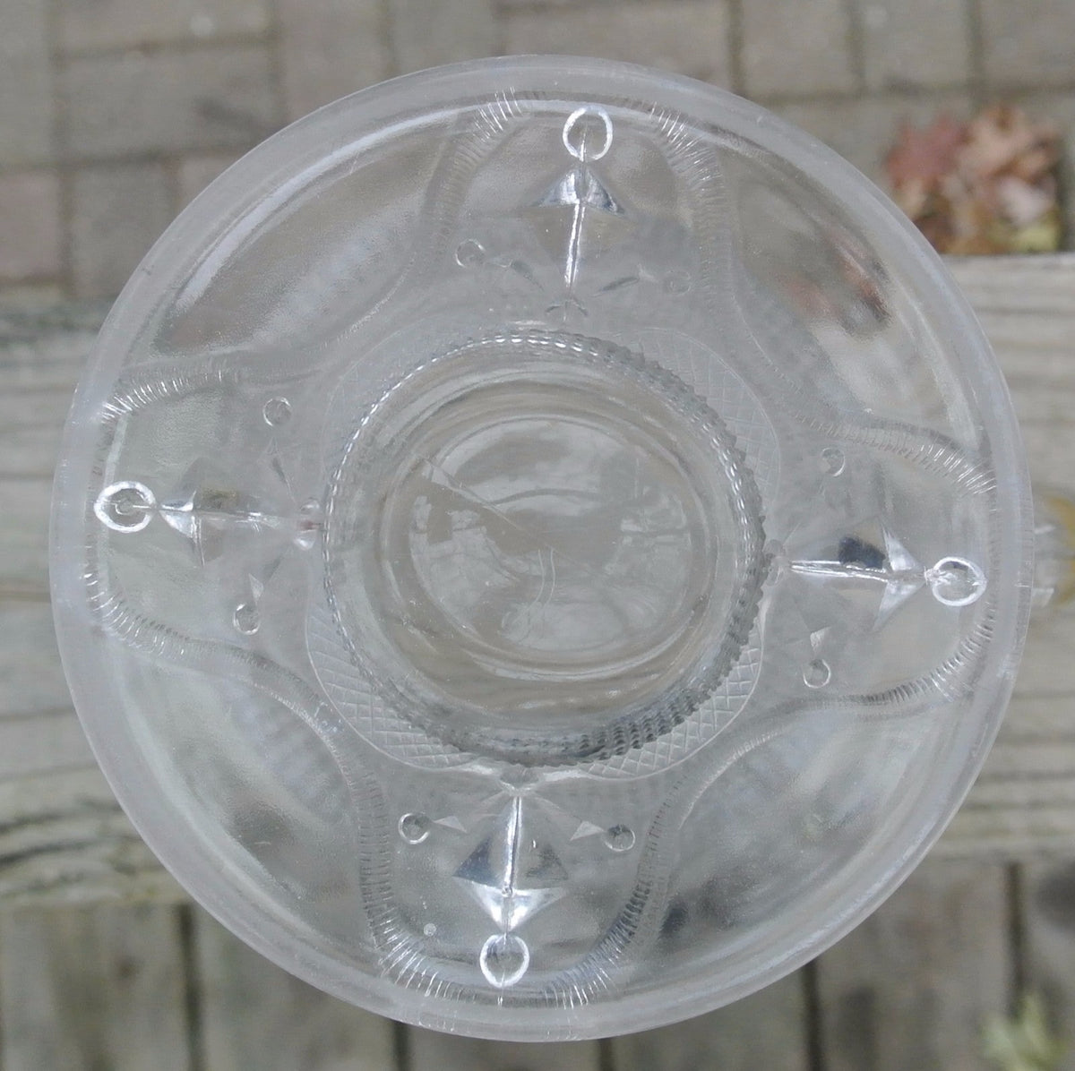 Antique Curtain Tie Back Pitcher Early American Pattern Glass Adams & Co