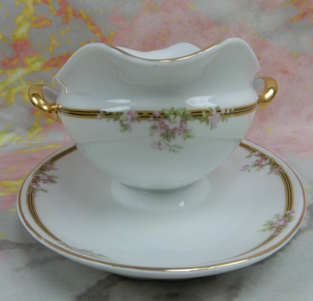 Vintage Tirschenreuth Bavaria Kingston Creamer,Sugar Bowl,Gravy Boat