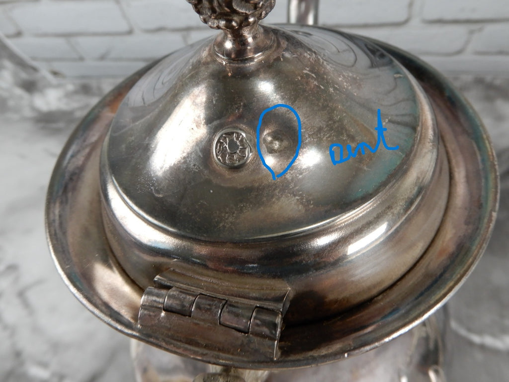 Vintage Rockford Silver Co. Quadruple Silver Plate 321 Engraved Coffee Pot