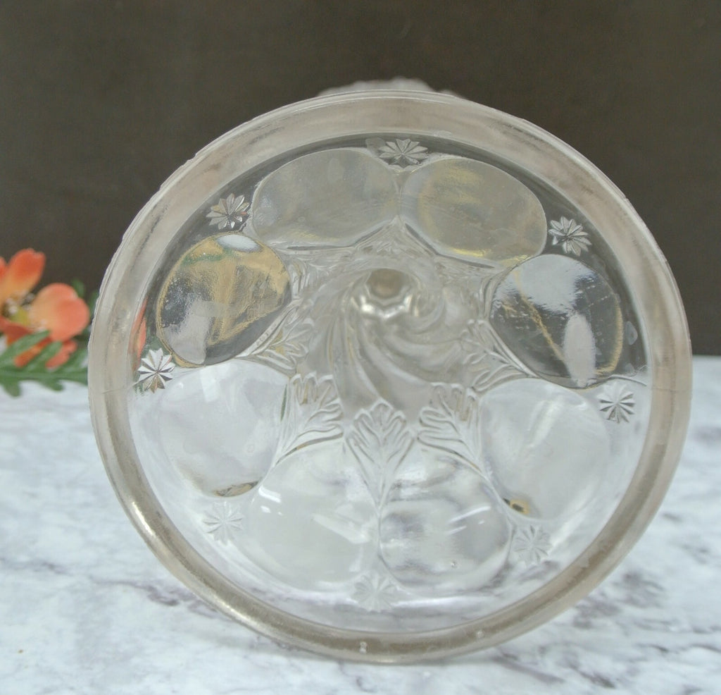 Vintage Embossed Clear Glass Oil Lamp-Hurricane Electrify