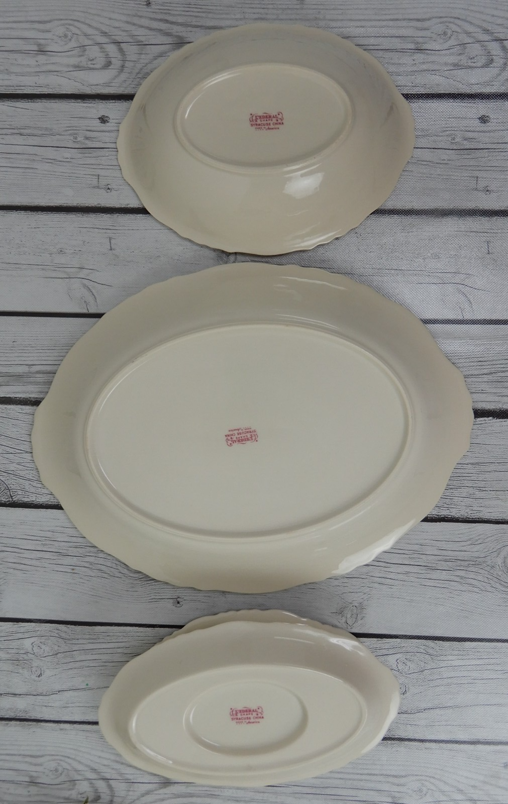 Vtge Victoria Federal Shape Syracuse China Victoria Rose Serveware
