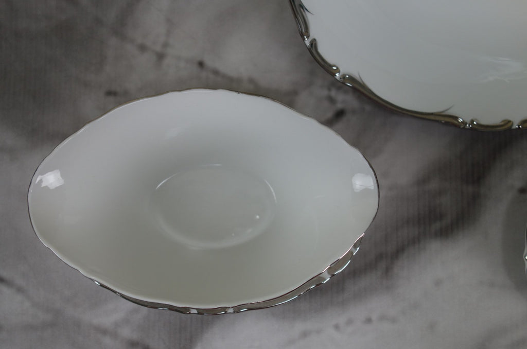 Harmony House "Starlight" Made in Japan~Oval Bowl,Gravy Boat,Creamer&Sugar Bowl