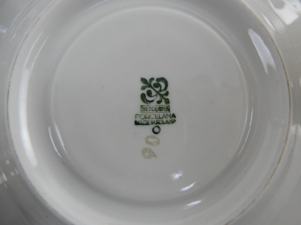 Vintage Iridescent Wloclawek Porcelain 13 Piece Tea Service Poland Set