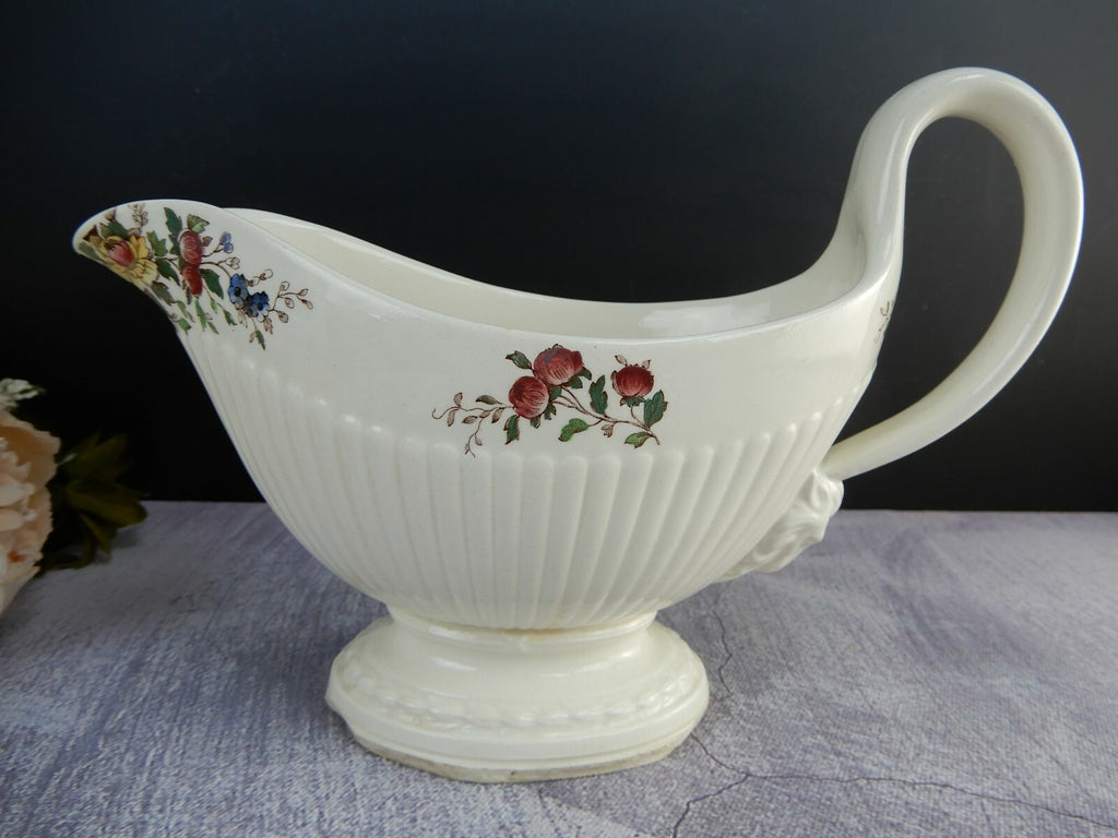 Vintage Wedgewood 'Conway' Gravy Boat And Creamer