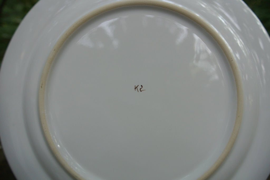 Keraluc Quimper France 8-1/2" Plate Traditional Woman Hand Painted Pottery