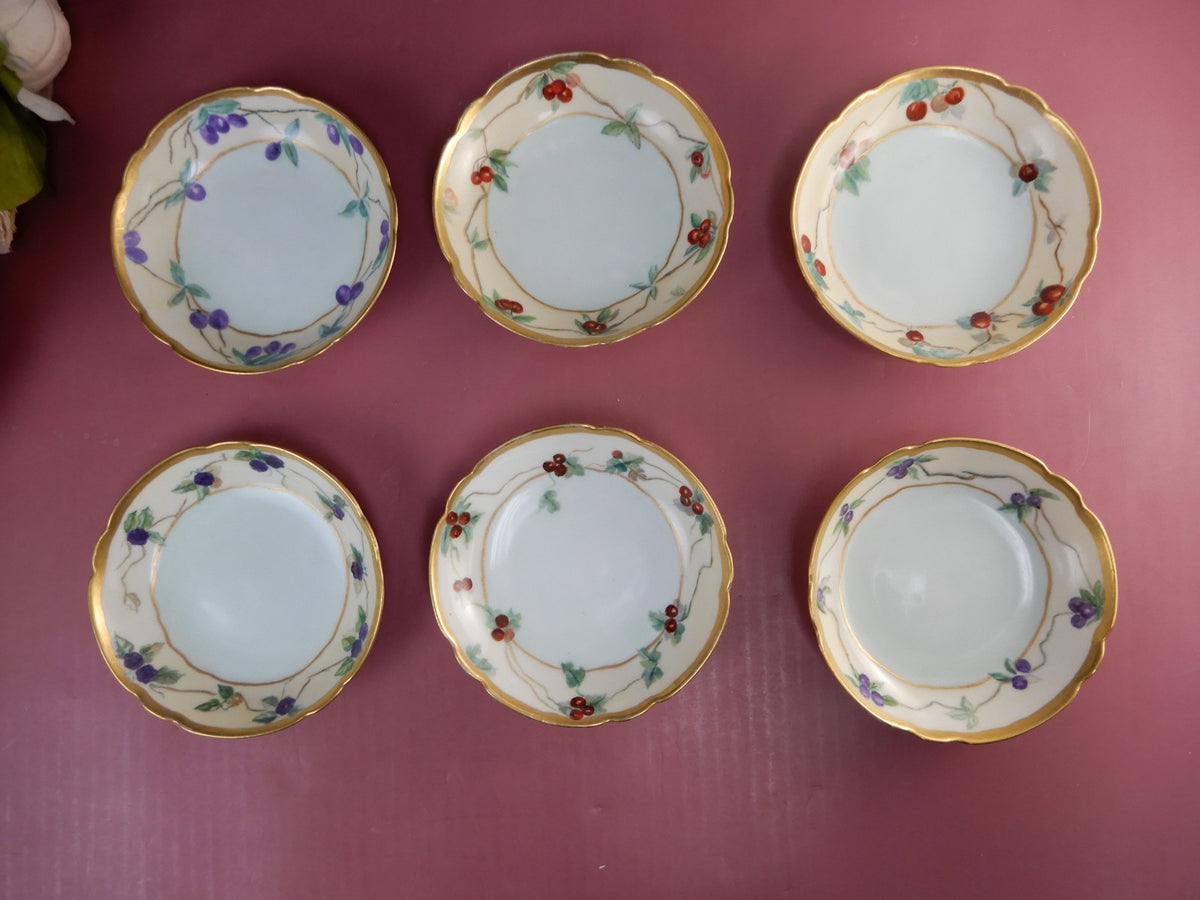 Vintage Set of 6 "Favorite Bavaria"  Dessert Bowls Hand Painted