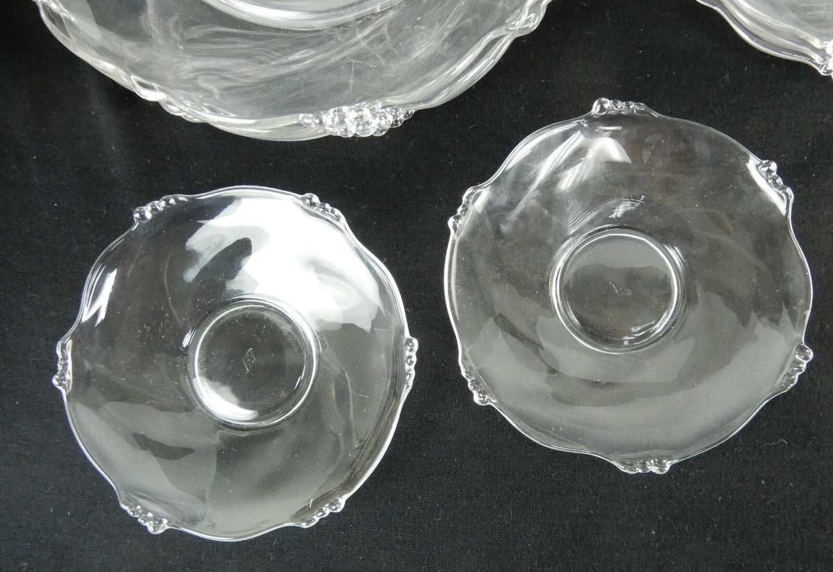 16 Pieces 4-Piece Set for 4 Place Setting in Heisey Waverly Pattern
