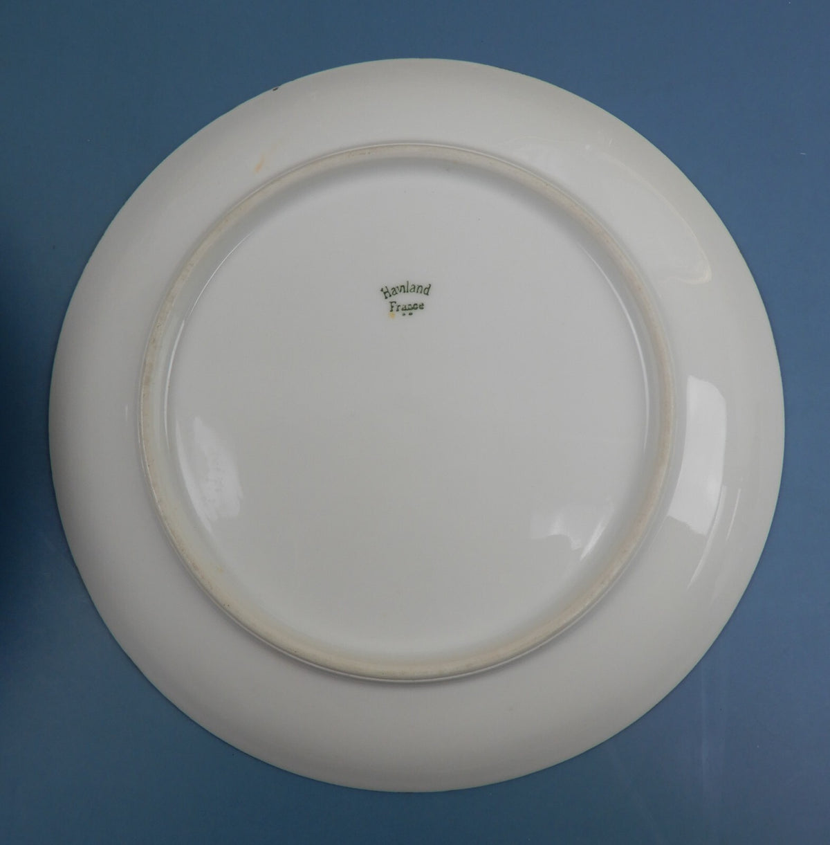 Antique Haviland France Gold Rim Cake Plate and 6 Dessert Plates