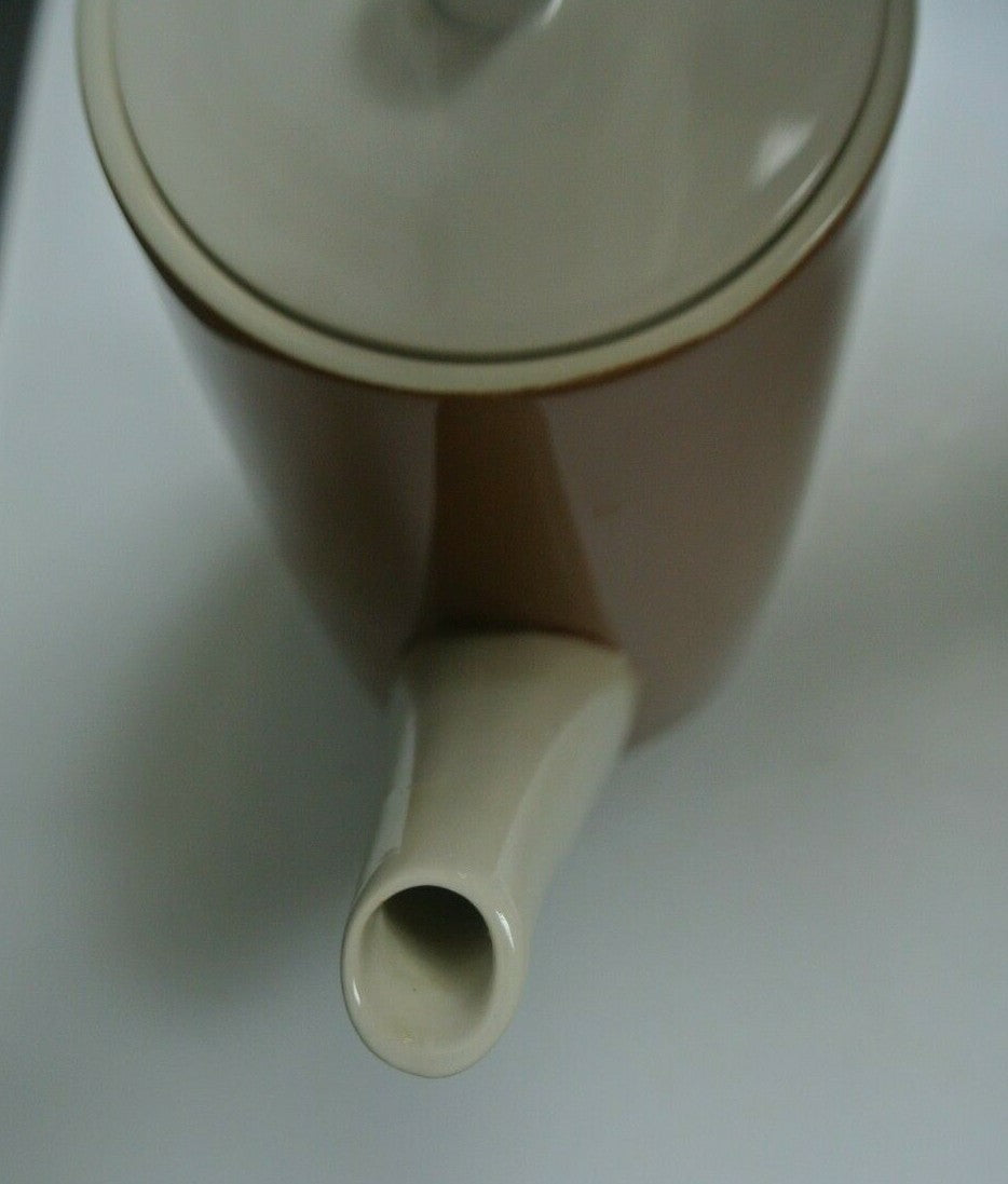 Vintage Genuine Ironstone HARMONY HOUSE  Brown Coffee Pot