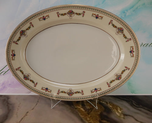 (2) H&C Selb Bavaria Germany Heinrich "SENTA" Oval Platters 16" and 12"