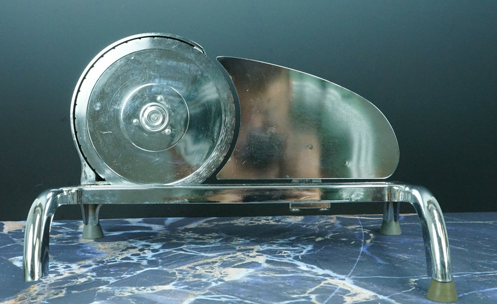 RIVAL Chrome Plated Electric Food Slicer Model 1101E-2 Missing a Non-Slip foot
