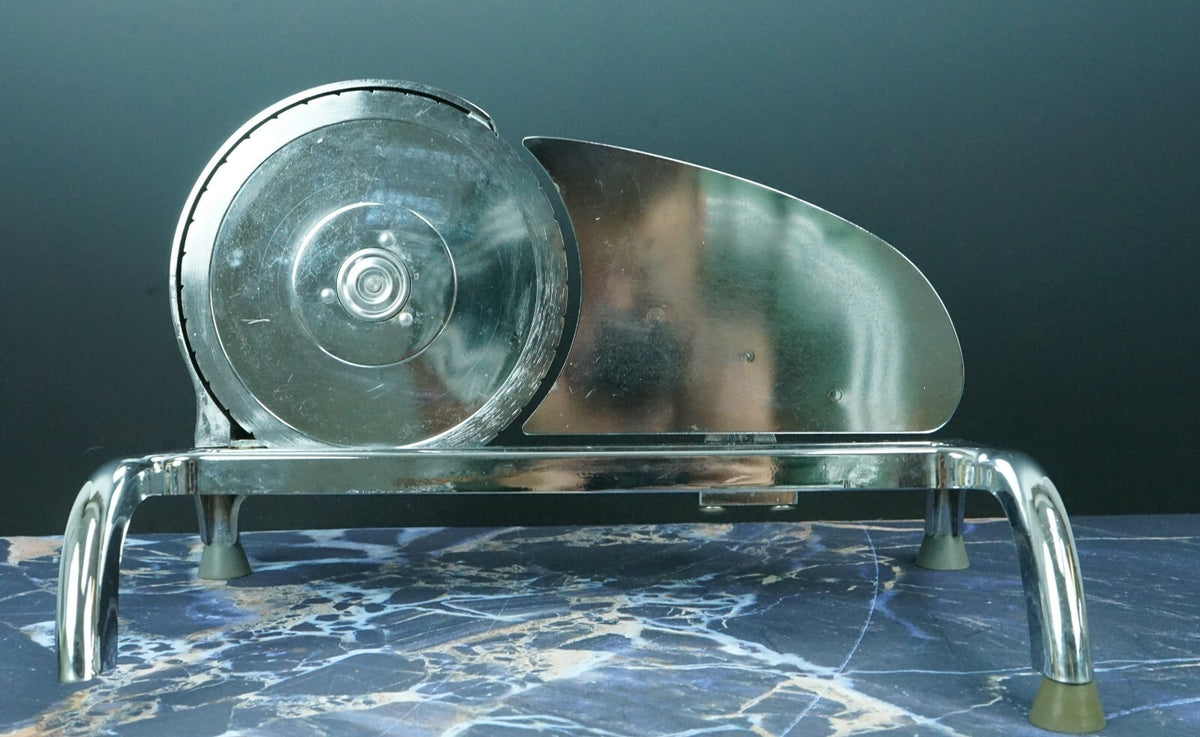 RIVAL Chrome Plated Electric Food Slicer Model 1101E-2 Missing a Non-Slip foot