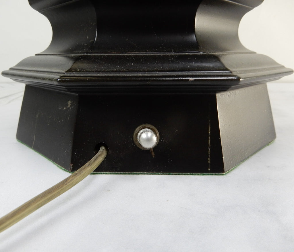 Vintage Rembrandt Lamp Co. Brass Octagon Ginger Jar Table Lamp 31-1/2" High