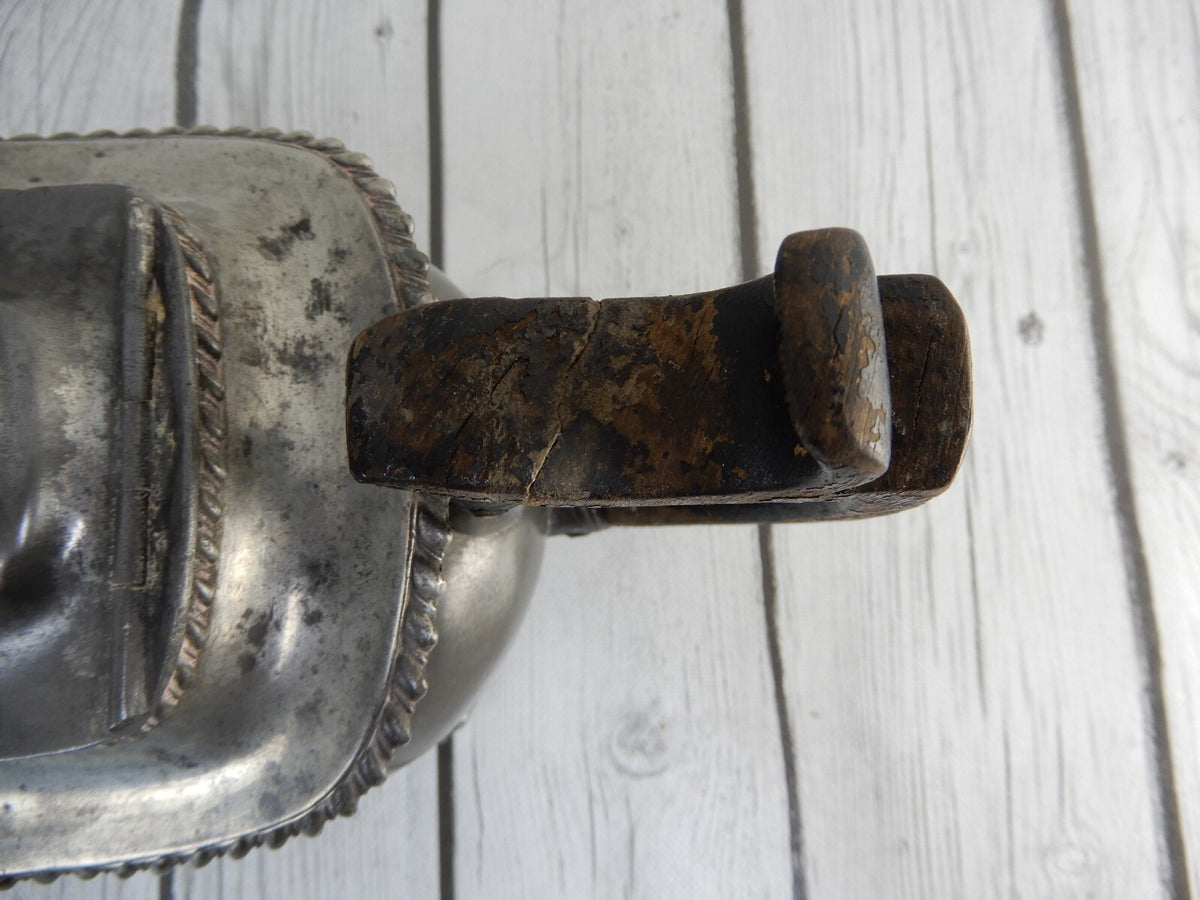 Antique Dixon & Son Pewter Footed Tea Pot Made in England