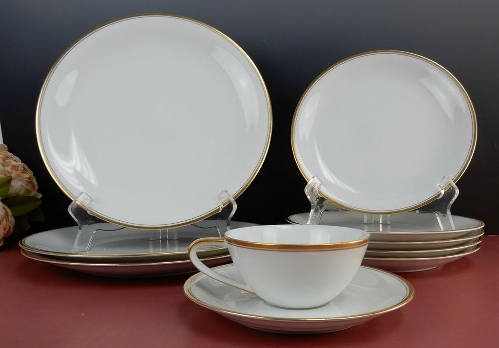 10 Piece of Vtg Noritake Morimura China Gold Trim