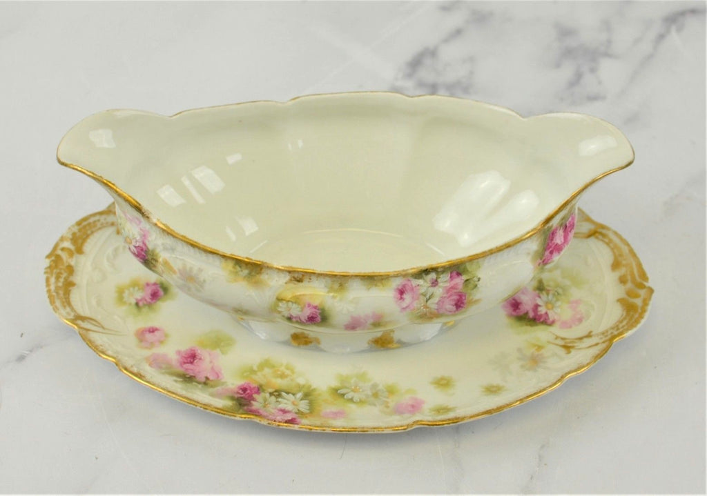 GDA-France Haviland Limoges Toronto Winnipeg Pattern Gravy Boat