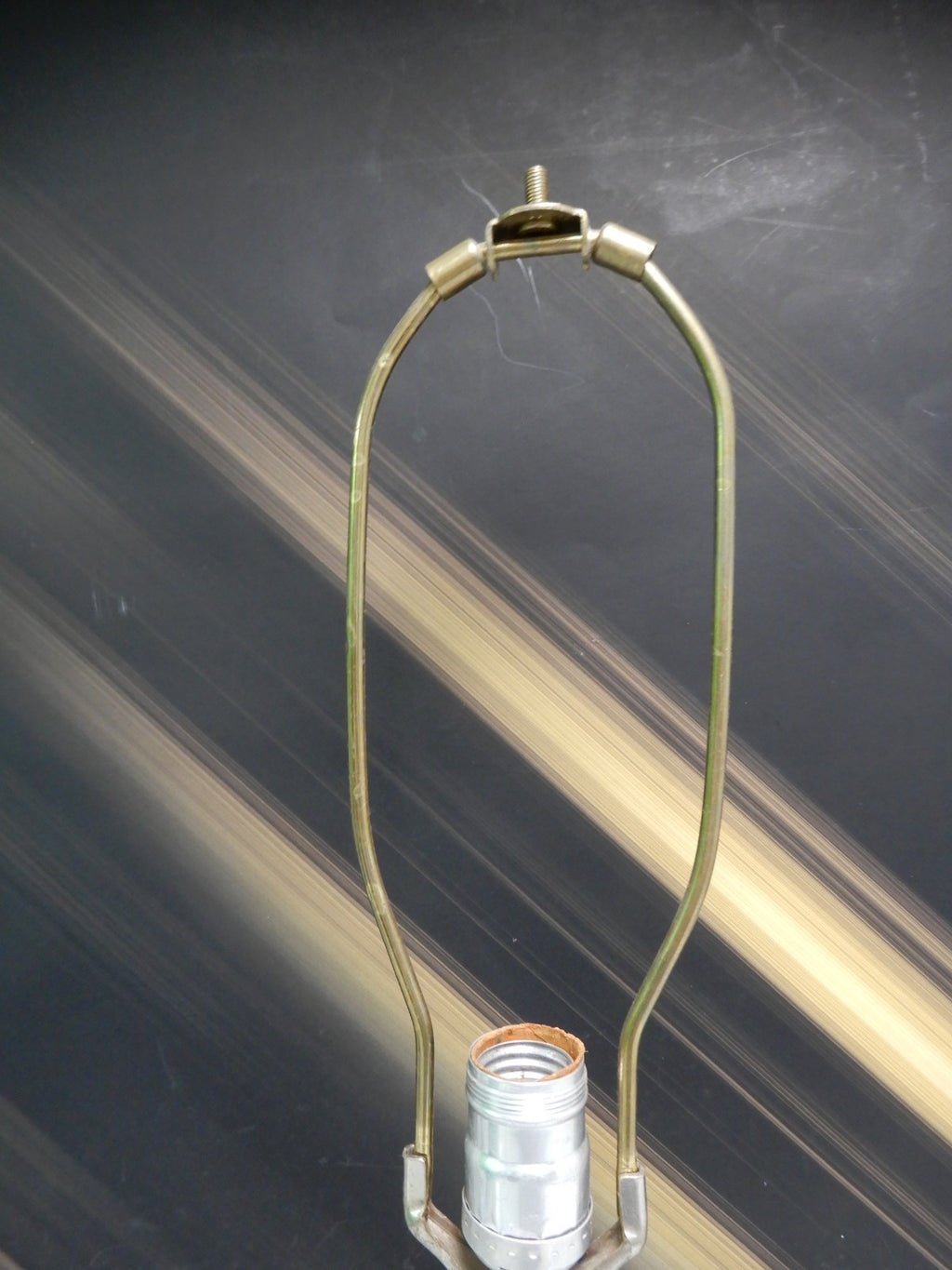 Vintage Lamp Clear Glass with Prisms Boudoir Table Mantle Lamp