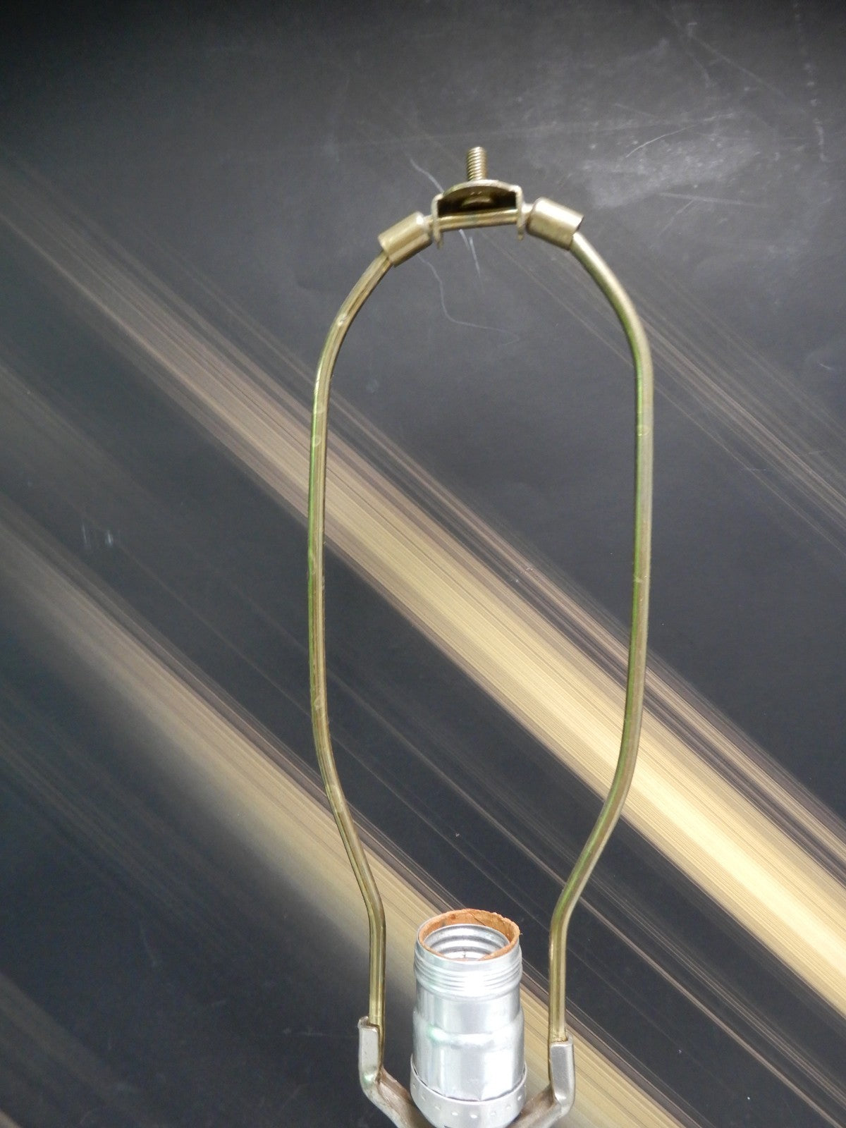 Vintage Lamp Clear Glass with Prisms Boudoir Table Mantle Lamp