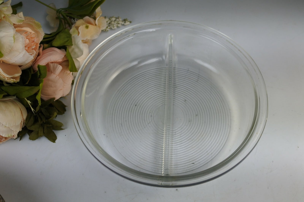 King Edward Silverplate Antique 3 Piece Serving Dish Glass Insert 7057