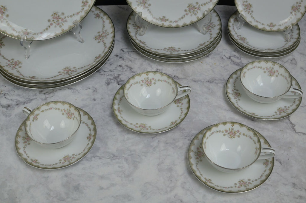 Set of 20 Pieces -5Piece 4 Place Setting Porcelain Noritake Garland 5906 Pattern