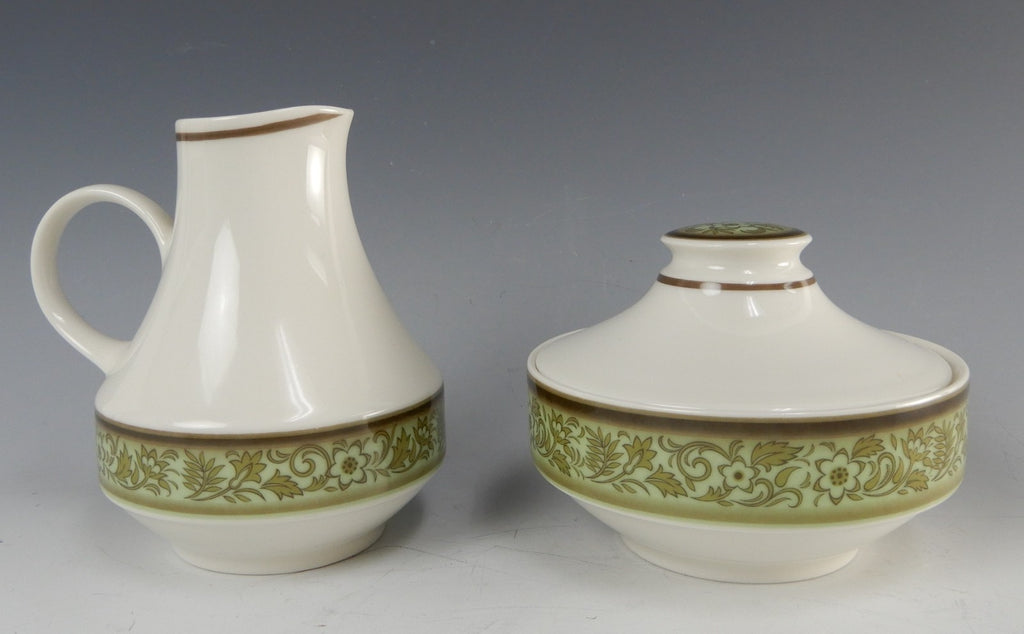 Noritake Expression China Japan "Moon Valley" Creamer and Sugar Bowl