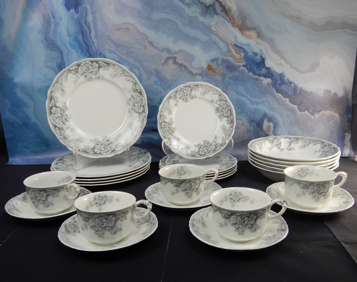 Imperial Pottery Harvest Grapes and Wheat 5-Piece Place Setting for 5