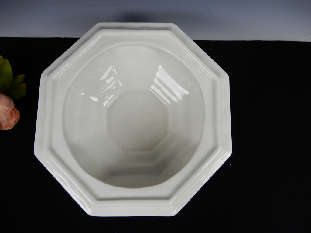 Vintage Red Cliff Ironstone Octagonal Lidded Tureen
