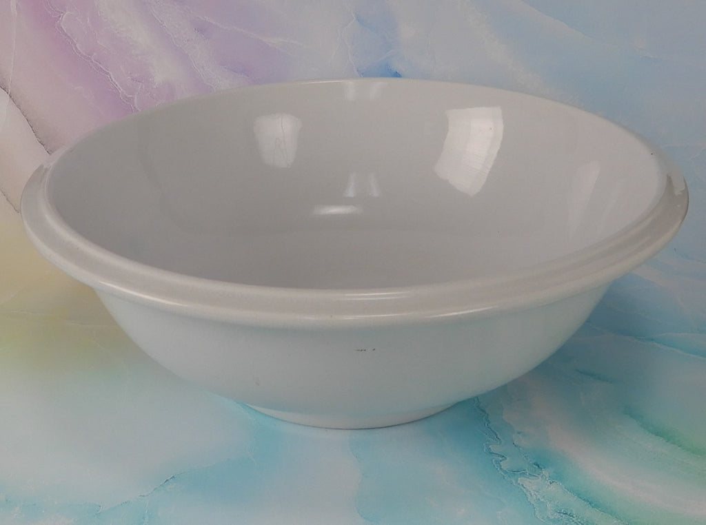 Antique B.P. Co. White Ironstone Wash Basin Bowl Cottagecore Kitchen Decor