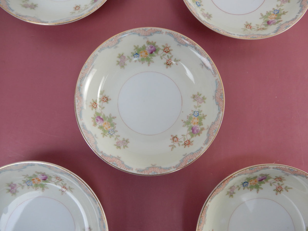 Vintage Set of 5 "Mayfair China" Made in Japan Dessert Bowls