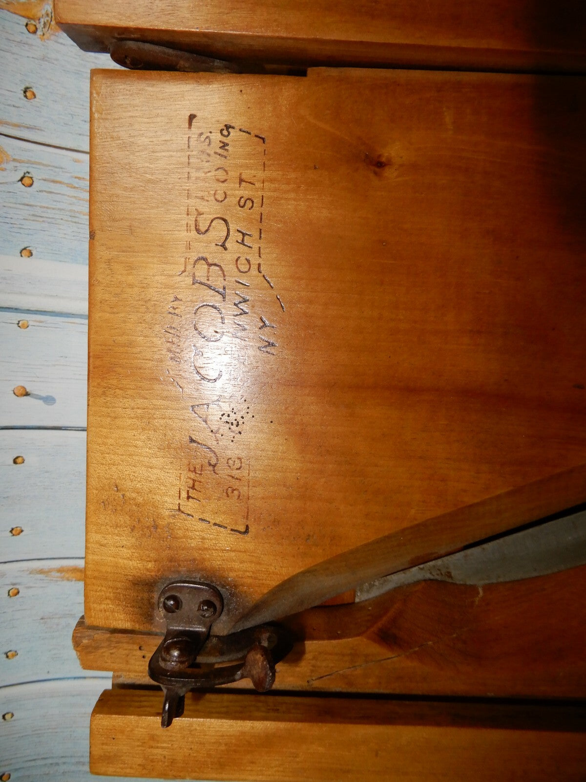 Antique Jacobs Bros. Meat Slicer w/ Stand Home Decor