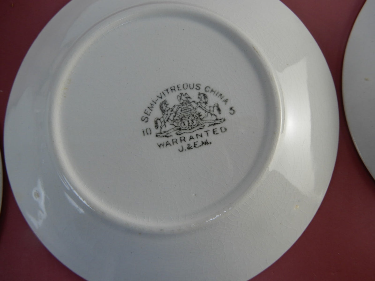 Antique J. & E. Mayer Set of 5 Cups,4 Saucers,5 Dessert Plates