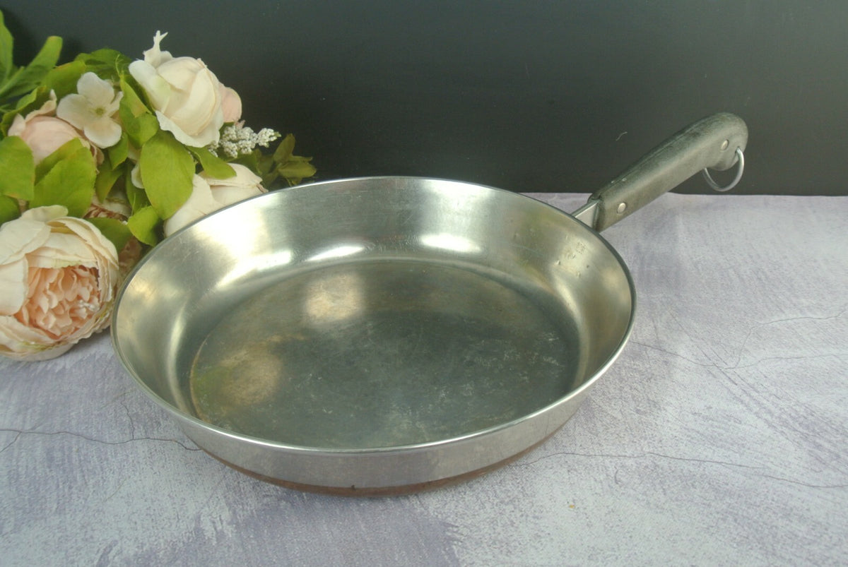REVERE WARE 10 Inch Copper Clad Bottom Stainless Steel Frying Pan A