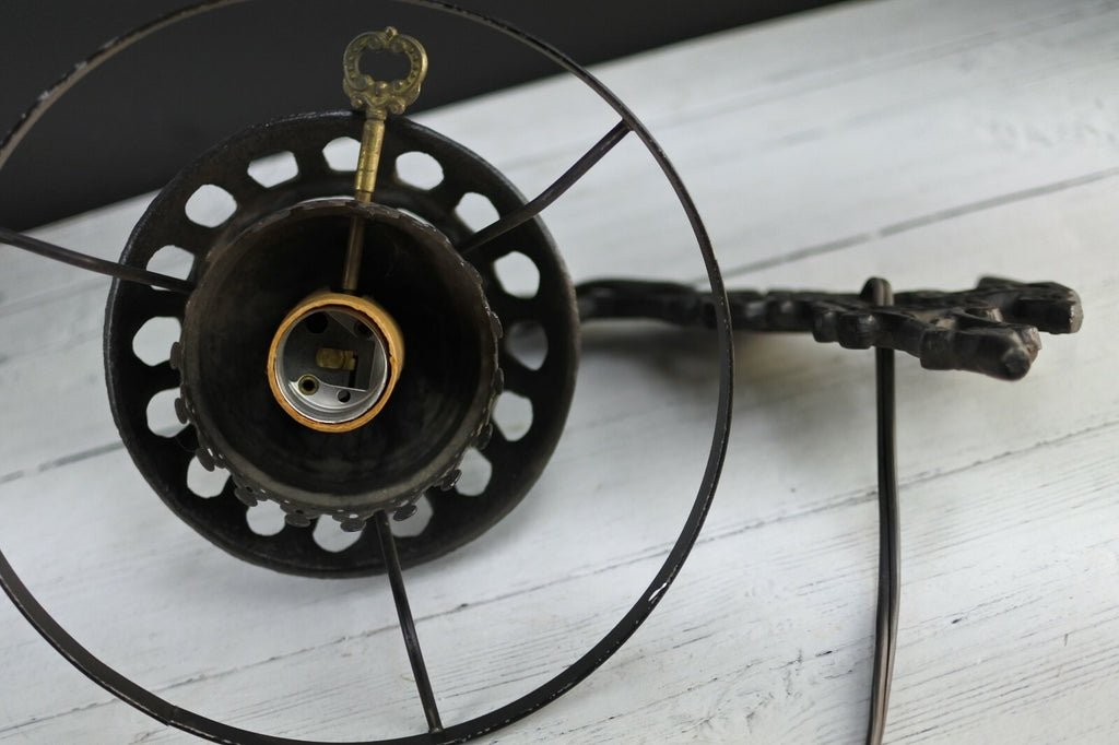 Vintage Indoor Cast Iron Wall Mount Light Fixture *Sold As Is*