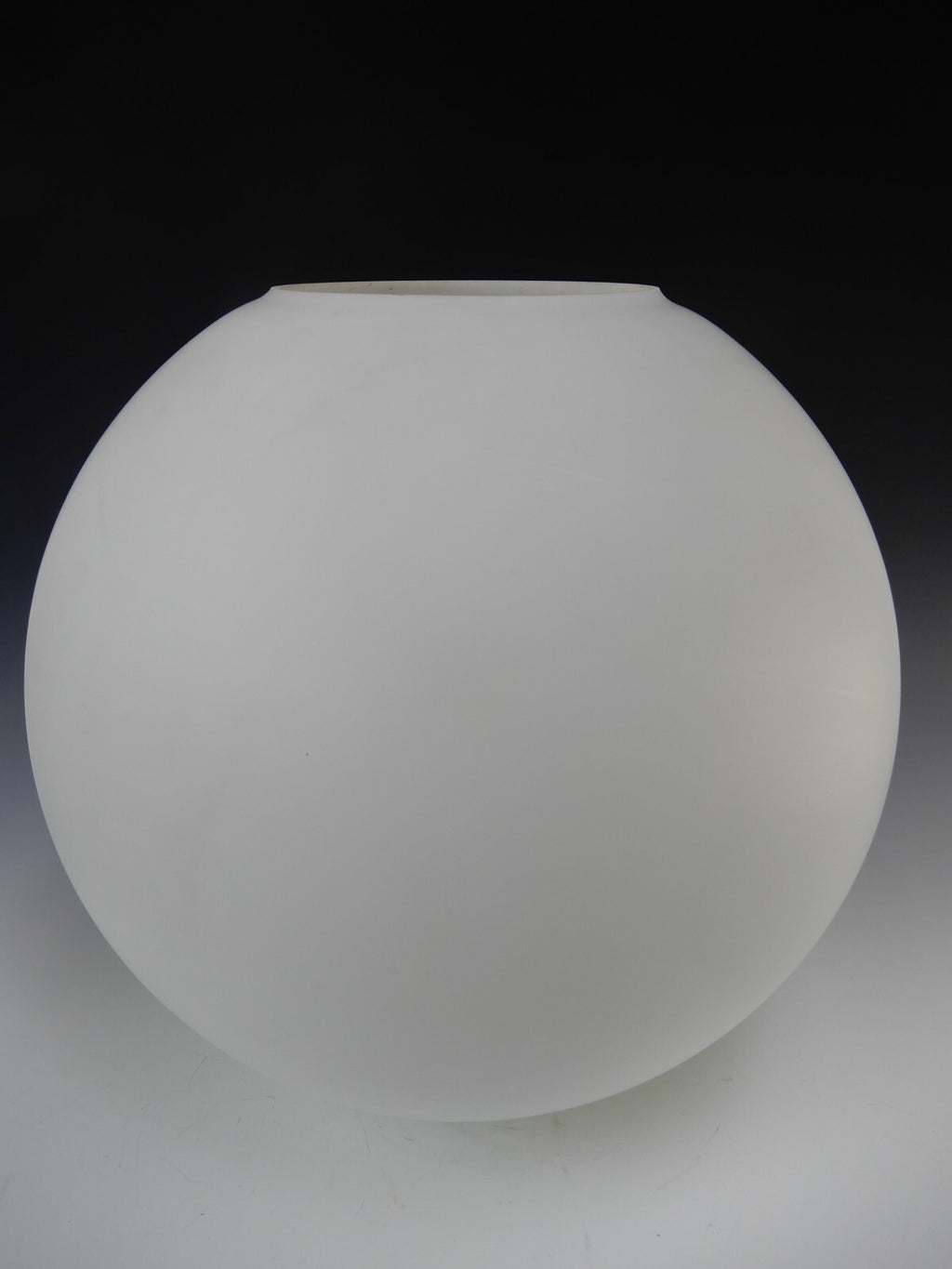 Vintage Neckless Milk Glass Globe Lamp Replacement  Shade 16" Diameter