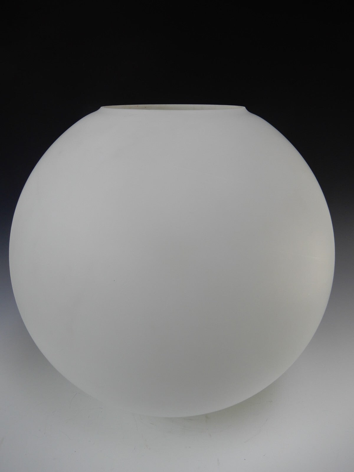 Vintage Neckless Milk Glass Globe Lamp Replacement  Shade 16" Diameter