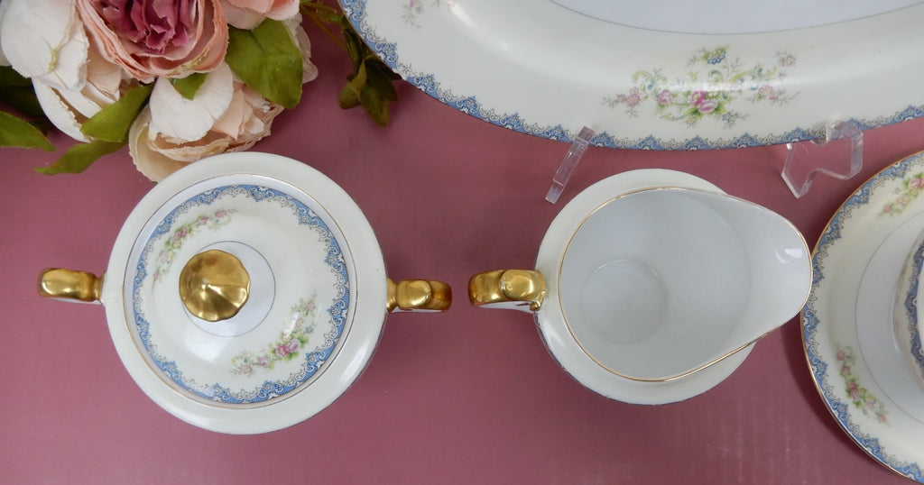 Set of Six Serving Pieces Meito China N.S.P.(Nagoya Seito Porcelain) Japan