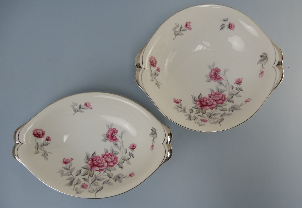 Vintage Meito Norleans China "Princess" One Oval Bowl and One Round Bowl