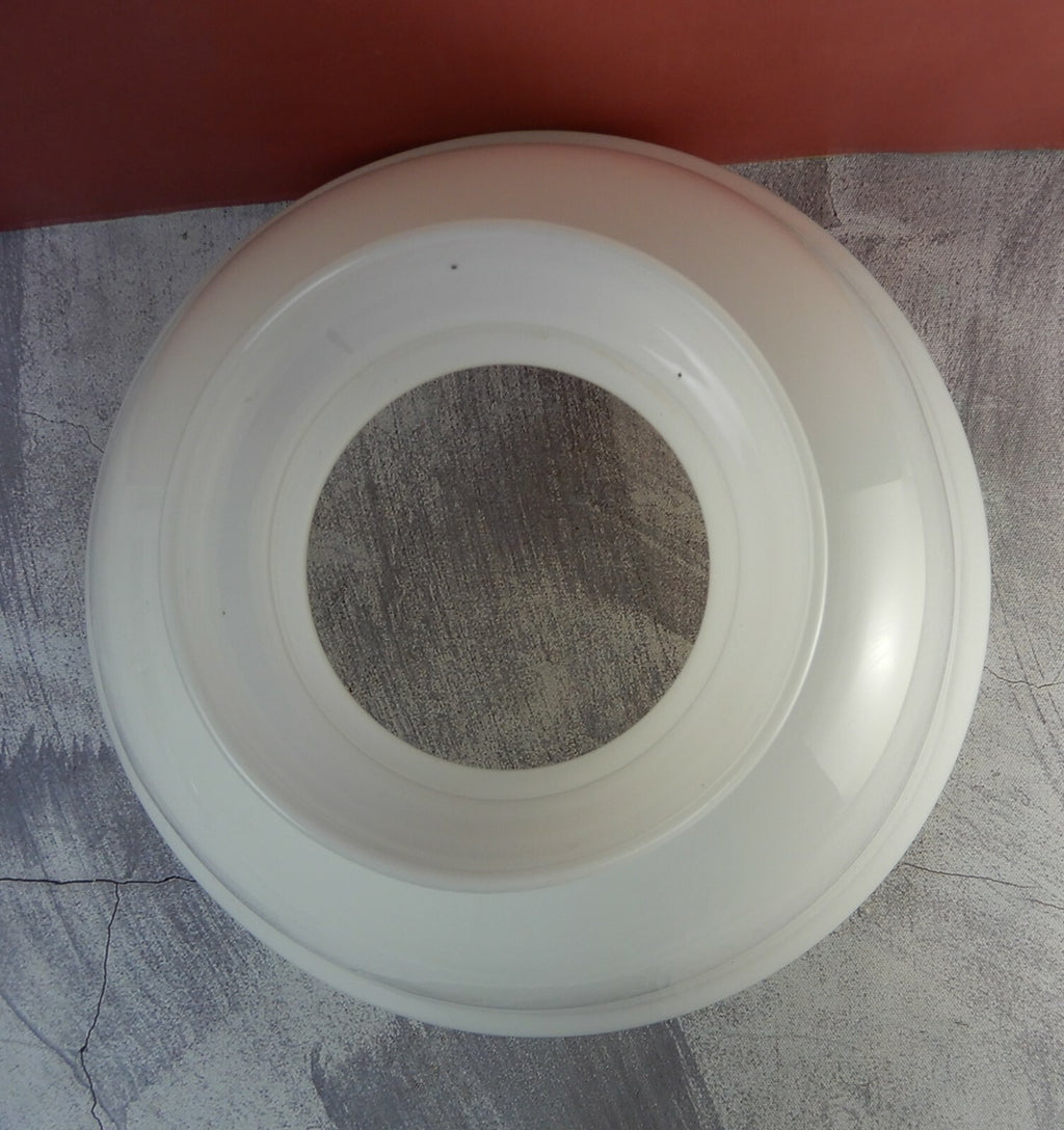 Vintage Milk Glass Art Deco White Shade for Lamp 10-1/2" Tall