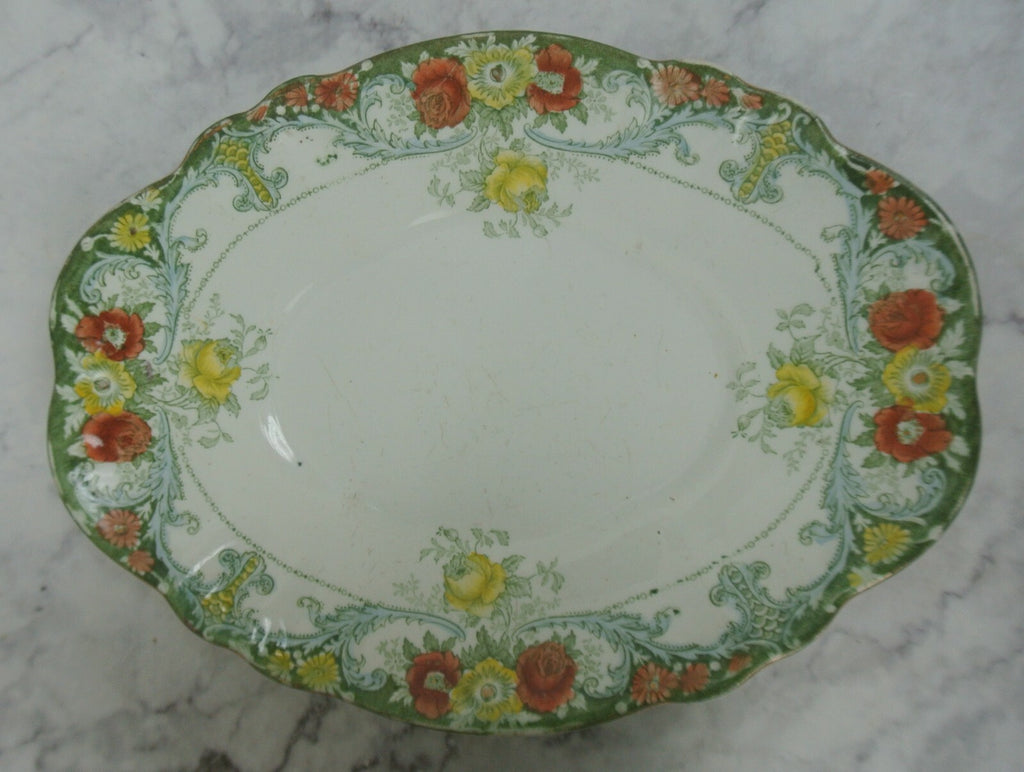 Antique Belmont J.H.W & Sons England Gravy Boat with Underplate "B"