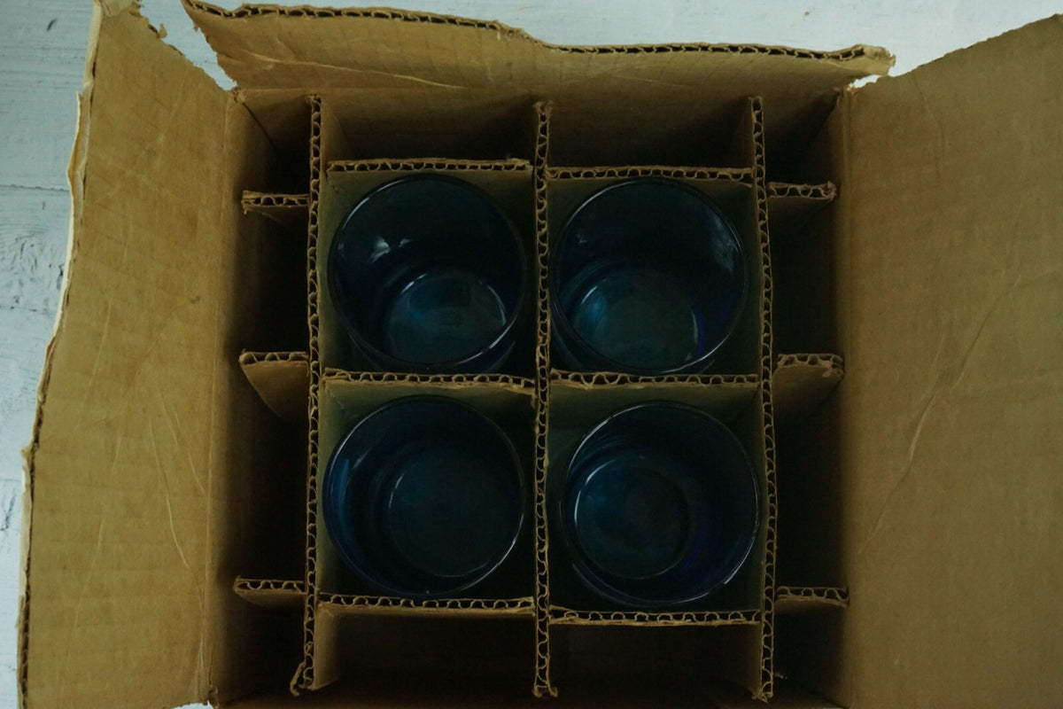 Set of 4 Galaxy Blue with American Eagle Tumblers Decorative Drinking Glasses