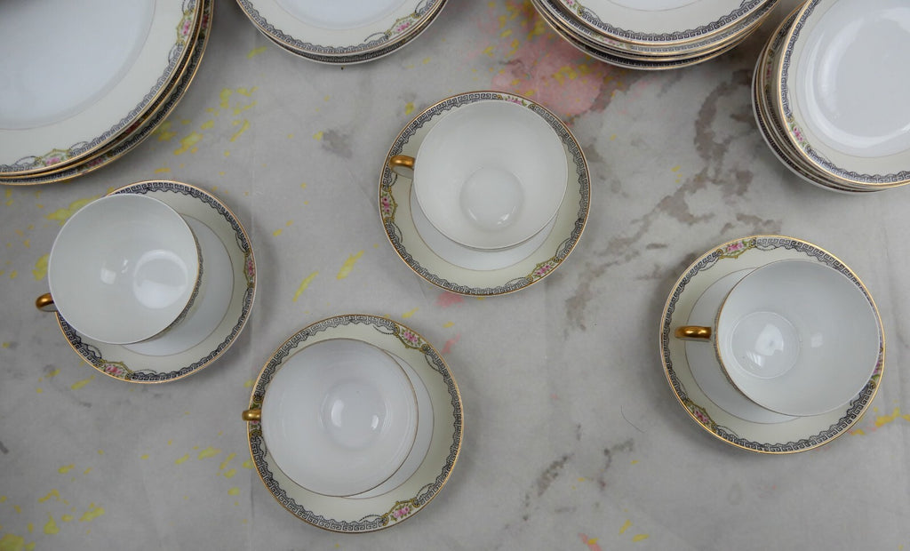 Vintage 24 Piece  Noritake "DEERLODGE" China~ 4 Place Setting