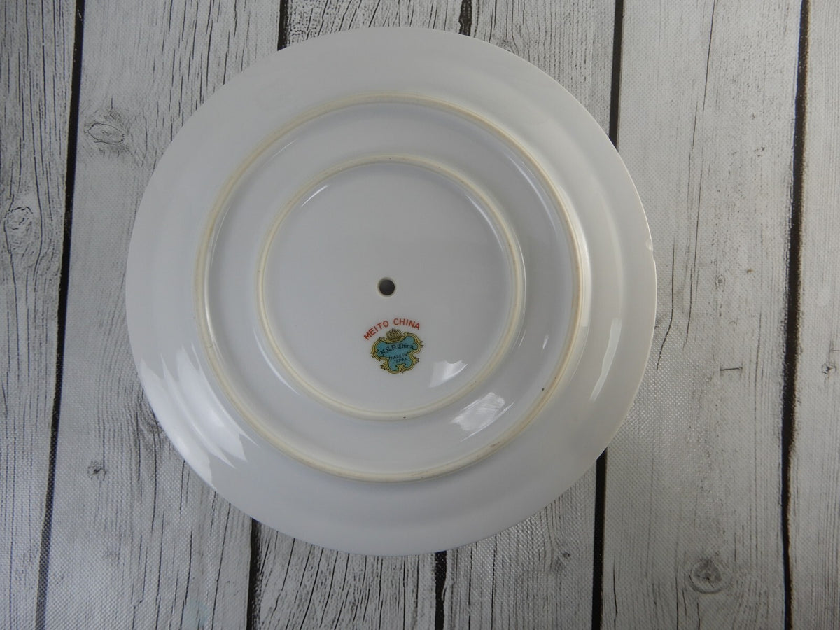 Set of 3 Pc. Meito China Floral Japan Platter,Serving Bowl,Gravy Bowl WITH CHIPS