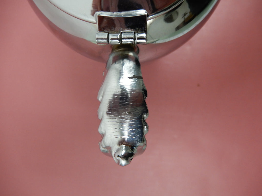 Vintage Sheridan Chrome Coffee Pot ,2 Handled Sugar Bowl w/Lid & Creamer