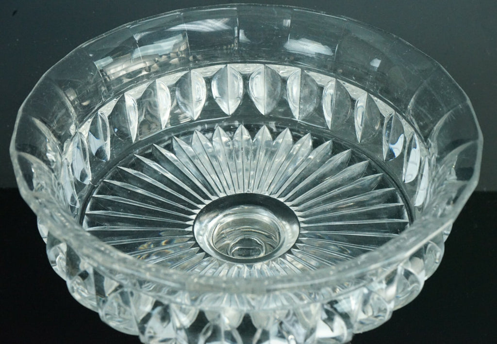 vintage Pressed Glass Pedestal Compote Candy Dish/Bowl Home Decor