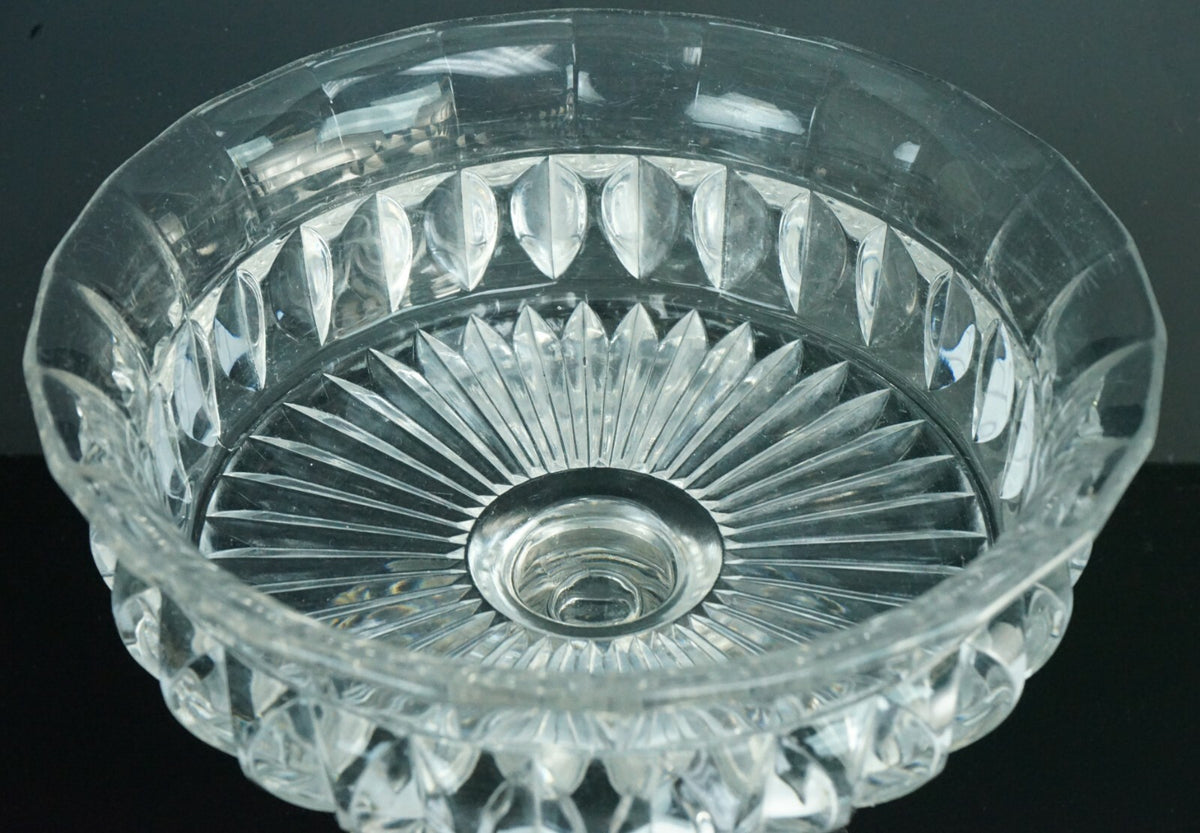 vintage Pressed Glass Pedestal Compote Candy Dish/Bowl Home Decor