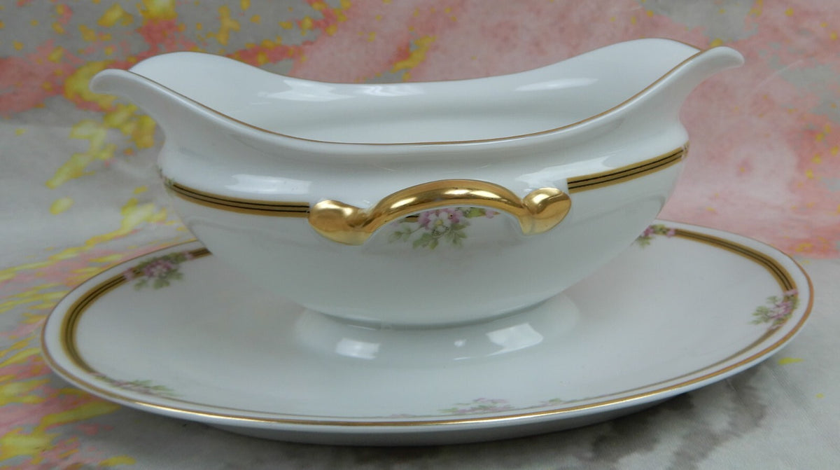 Vintage Tirschenreuth Bavaria Kingston Creamer,Sugar Bowl,Gravy Boat