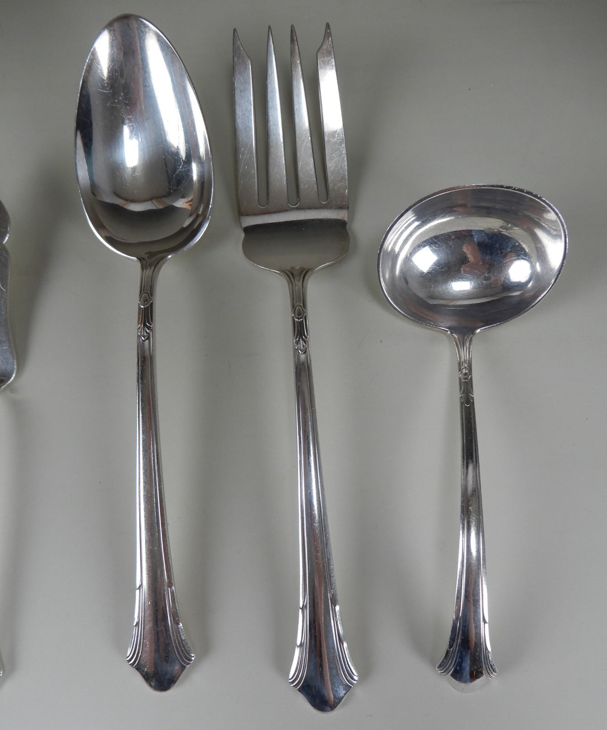 Set of 6 Gorham Lady Caroline Patent 1933 Silverplated Serving Pieces